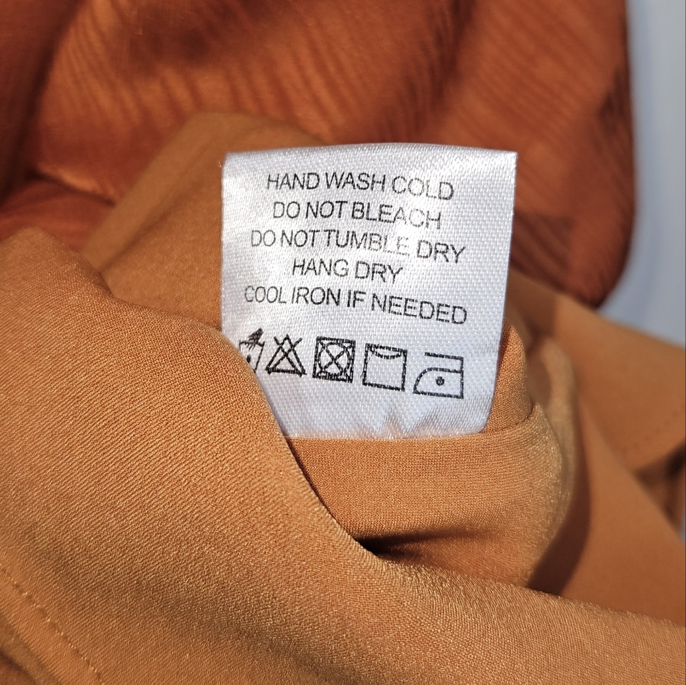 House of Harlow x REVOLVE Party Ira Mini Dress Burnt Orange Women's Size Small - Picture 15 of 16